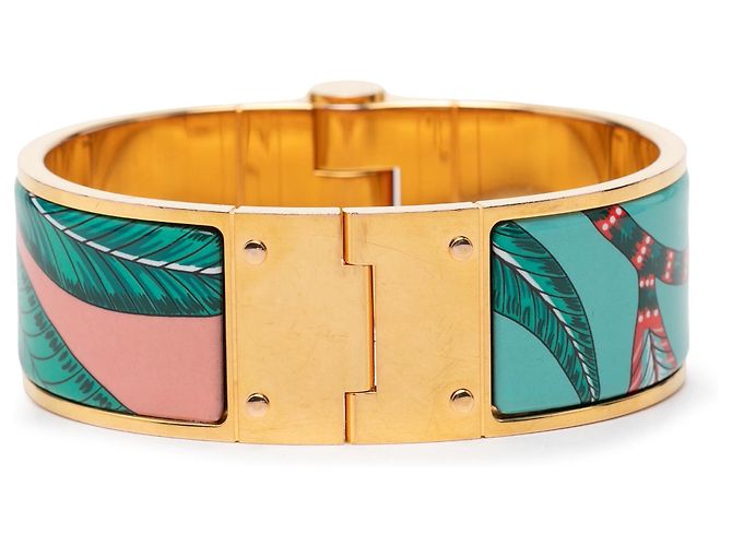 Pulsera Hermès Pink Wide Savana Dance Charniere Hinged Rosa