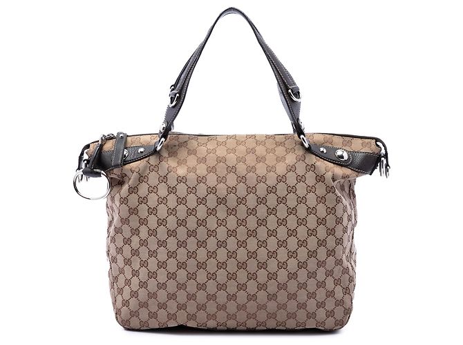Borsa Gucci Beige GG Canvas Icon Bit