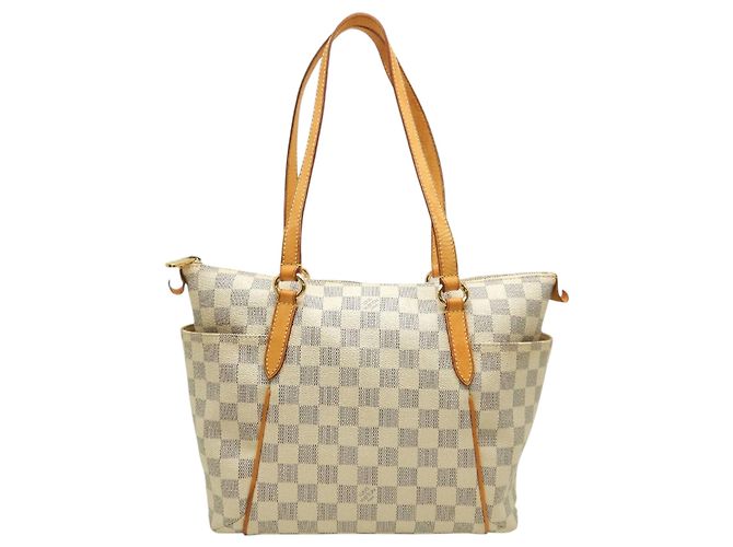 Louis Vuitton White Damier Azur Totally PM Branco