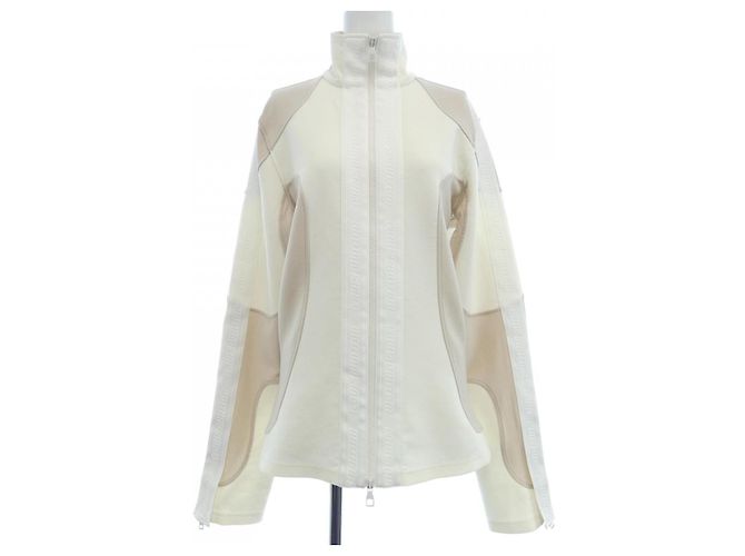 Giacca Blouson Louis Vuitton Bianco Beige