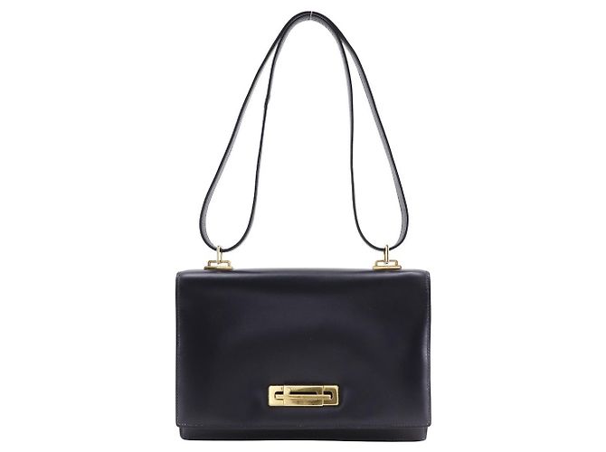 Hermès Bolsa de ombro 2way em couro Box Calf Hermes Azul
