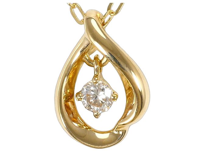 Autre Marque Collana in oro giallo 18K con diamante D'oro