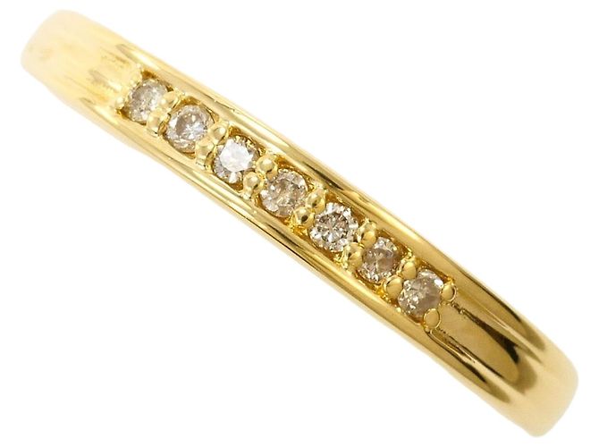 Autre Marque 18K Gelbgold-Ring mit Diamant Golden