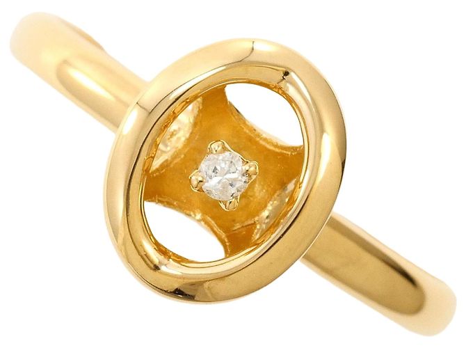 Autre Marque 18K Gelbgold Diamantring Golden
