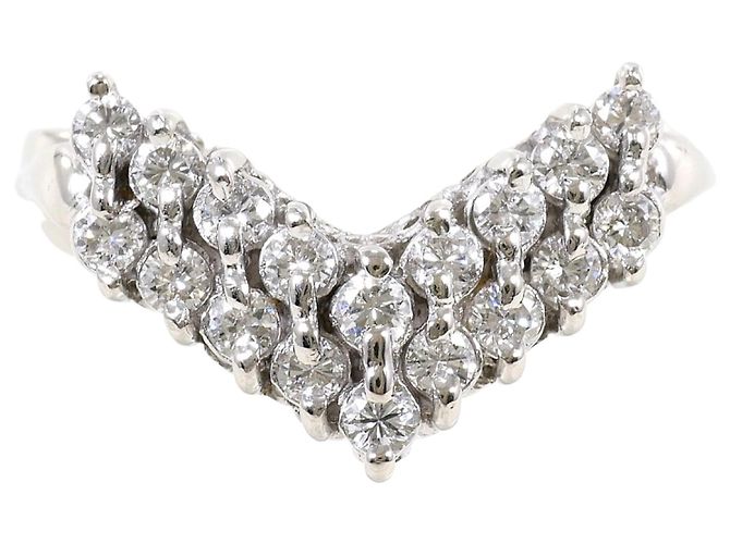 Autre Marque PT850 Platinring mit Diamant