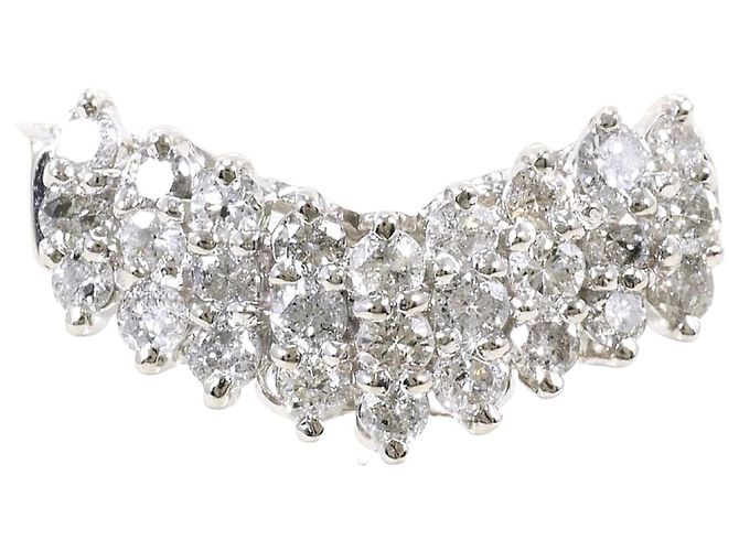 Autre Marque Platinring mit Diamant