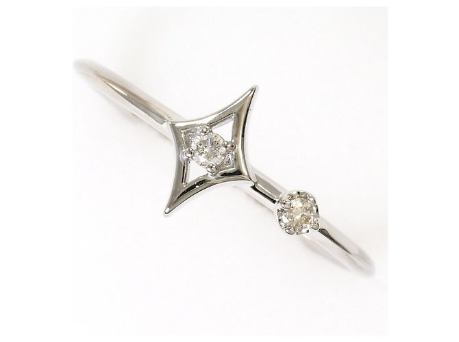Autre Marque 18K Weißgold Diamantring Golden