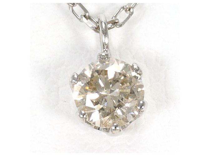 Autre Marque 18K Weißgoldkette mit Diamant Golden