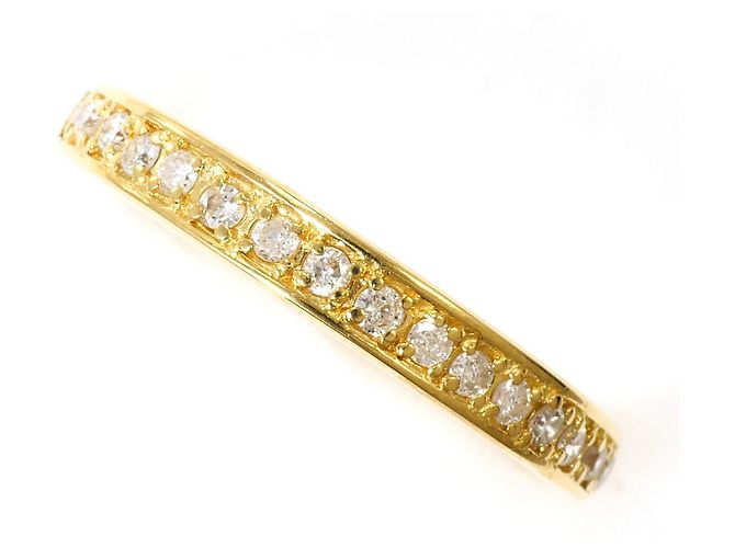 Autre Marque 18K Gelbgold-Ring mit Diamant Golden