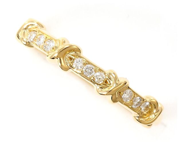 Autre Marque 18K Gelbgold-Ring mit Diamant Golden