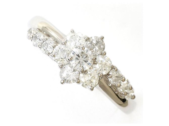 Autre Marque Platin-Diamant-Ring 