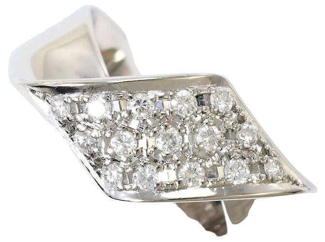 Autre Marque Platin-Diamant-Ring 
