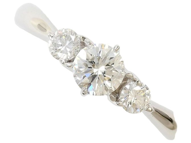 Autre Marque PT900 Platinring mit Diamant
