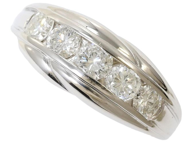 Autre Marque Platin-Diamant-Ring