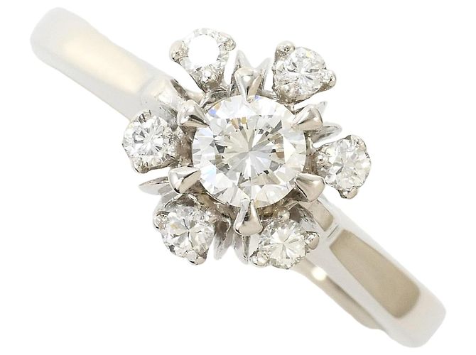 Autre Marque Platin-Diamant-Ring 
