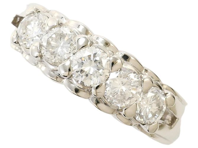 Autre Marque Platinring mit Diamant 