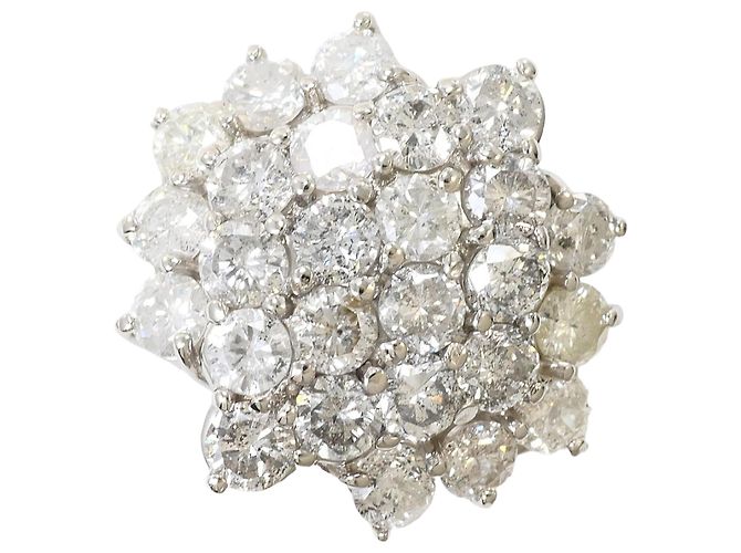 Autre Marque Platinring mit Diamant