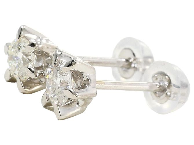 Autre Marque Platin-Diamant-Stecker