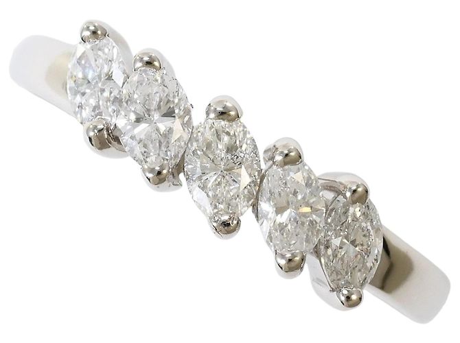 Autre Marque Platinring mit Diamant