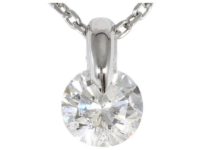 Autre Marque Platinhalskette PT900/PT850 mit Diamant