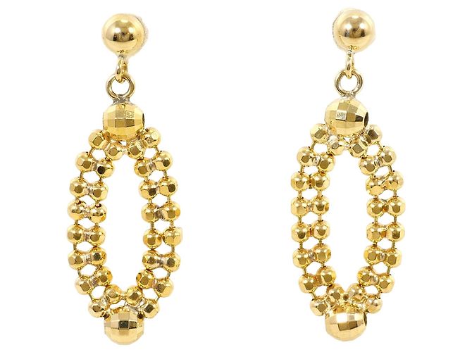Autre Marque Orecchini pendenti in oro giallo 18K D'oro