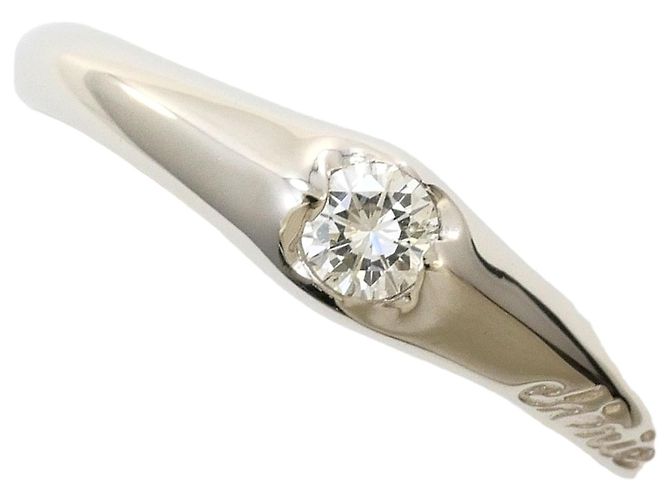 Autre Marque Platinring mit Diamant