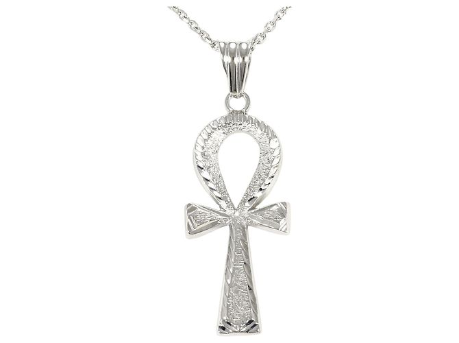 Autre Marque Collar de oro blanco de 18K Dorado