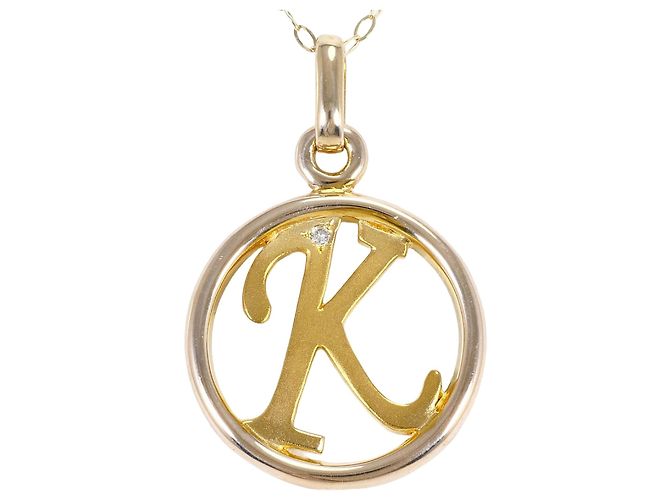Autre Marque Collana in oro giallo 10K e diamanti D'oro