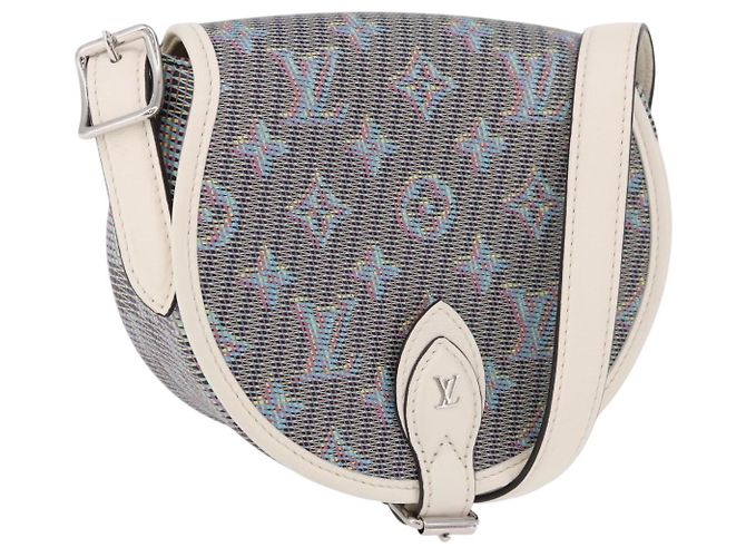 LOUIS VUITTON Monogram LV Pop Tumbutan Shoulder Bag Blue LV Auth 185489SAM