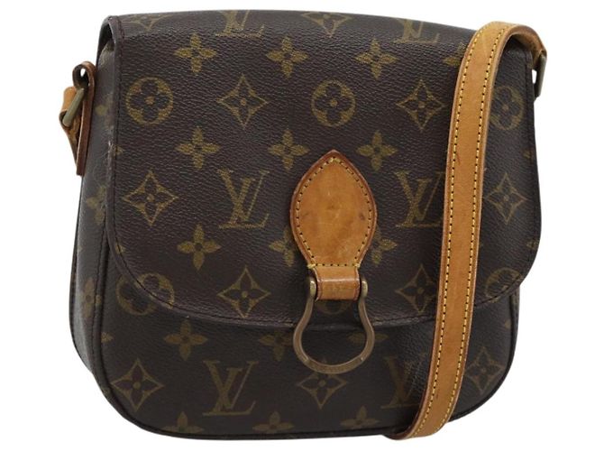 LOUIS VUITTON Bolsa de Ombro Monogram Saint Cloud MM M51243 LV Auth ki6686 Monograma