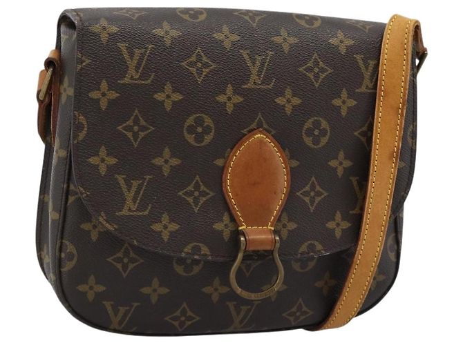 LOUIS VUITTON Monogram Saint Cloud GM Shoulder Bag M51242 LV Auth ki6675