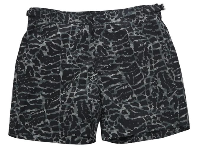 LOUIS VUITTON Shorts Pants Polyester Khaki Silver LV Auth bs35598V Silber