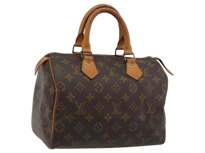 LOUIS VUITTON Bolsa Monogram Speedy 25 M41528 LV Auth 184357A Monograma