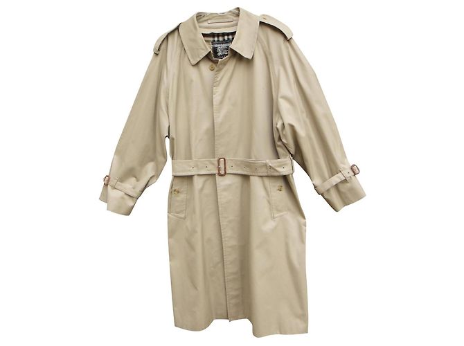 Gabardina Burberrys beige de algodón