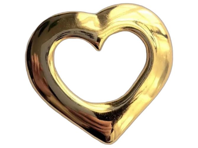 Yves Saint Laurent Broche Cœur Dorée
