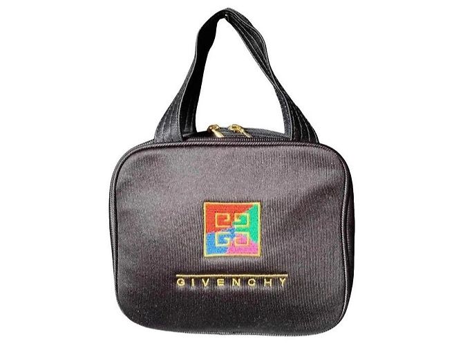 Givenchy Multicolor Logo Cosmetic Bag Black Multiple colors