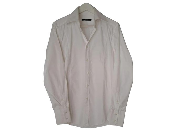 Gucci weißes Baumwollhemd Slim Fit