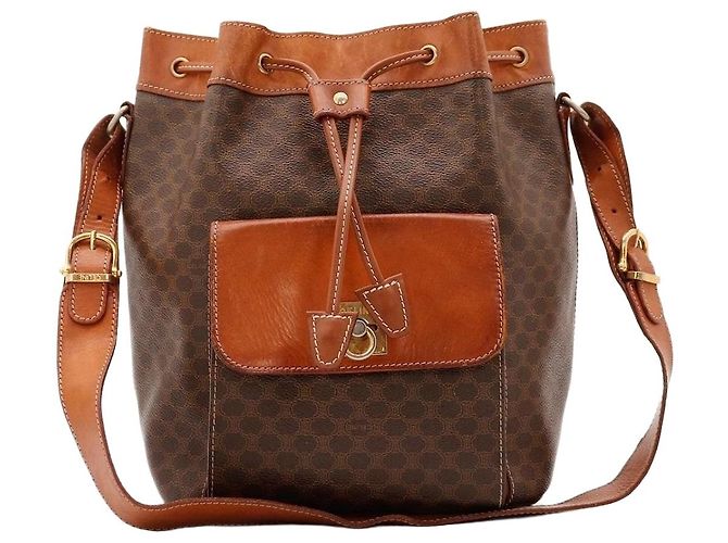 Céline Borsa a Secchiello Monogram Marrone Monogramma 