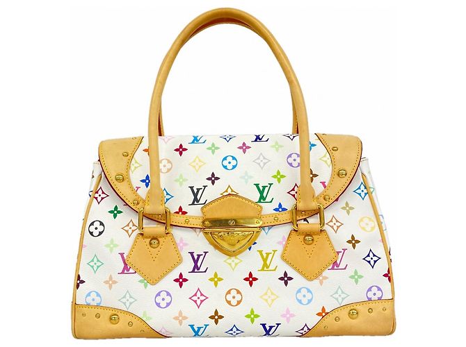 Borsa Louis Vuitton Monogram Multicolor Beverly GM Bianco