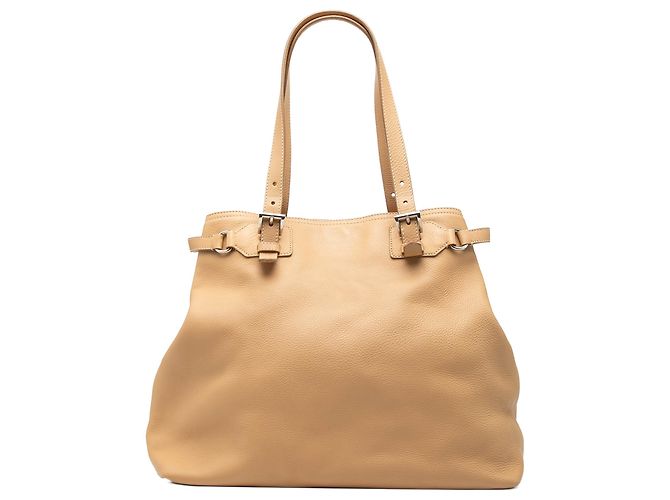 Tote Prada Brown Vitello Daino Marrone Cammello