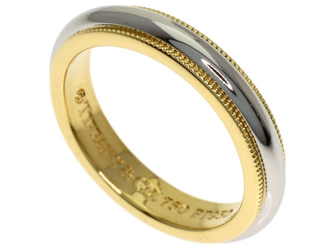 Anello Milgrain Tiffany & Co. D'oro