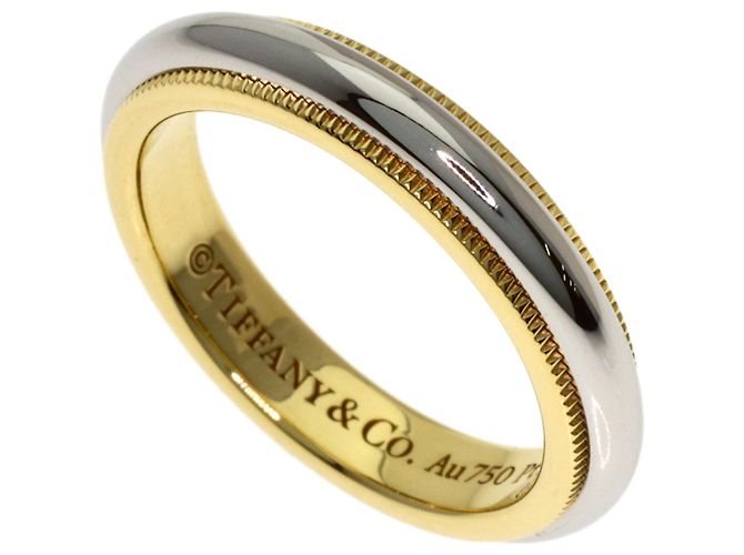 Anello Milgrain Tiffany & Co. D'oro