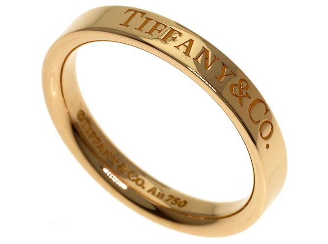 Tiffany & Co. 18K Roségold Flachring Golden