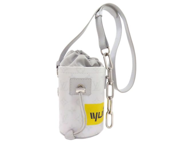 Sac Nano Louis Vuitton avec logo Monogram Chalk Blanc Monogramme