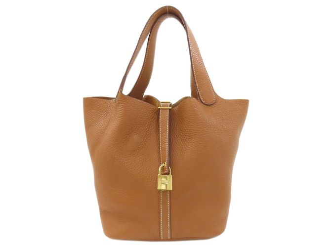 Hermès Sac à main Hermes Picotin Lock MM Gold Doré