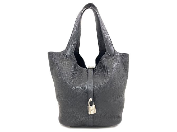 Hermès Sac à main Hermes Picotin Lock MM Noir