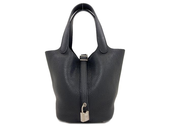 Hermès Borsa Hermes Picotin Lock PM Nero 