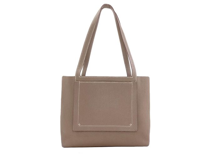 Hermès Sac Cabas Hermes Cabasellier 31 Etoupe Gris