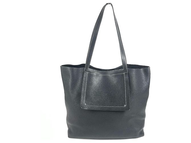 Hermès Sac Cabas Hermes Stitch Cabasellier 46 Noir