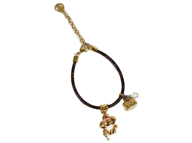 Pulsera Bangle Louis Vuitton Monogram Vivienne Tennis Accessory Castaño